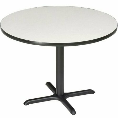 INTERION BY GLOBAL INDUSTRIAL Interion 36in Round Counter Height Restaurant Table, Gray 695803GY